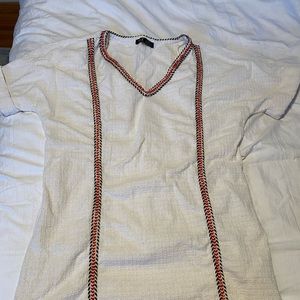 Zara casual vacation mini dress with border detail